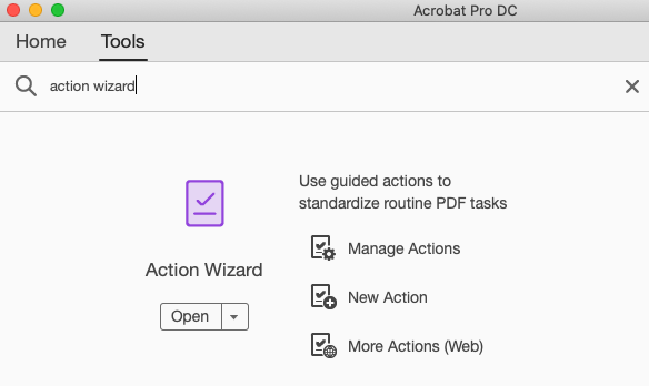 Adobe Action Wizard Adobe Acrobat Pro DC for PDF text extraction | SIH Tech Tidbits