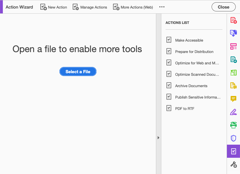 Adobe Action Wizard Adobe Acrobat Pro DC for PDF text extraction | SIH Tech Tidbits